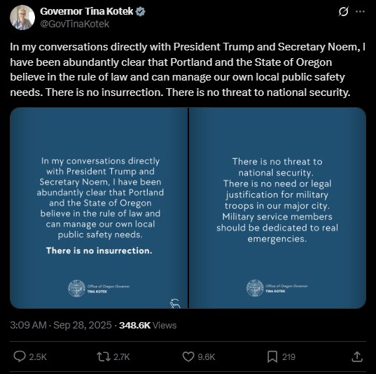 https://x.com/GovTinaKotek/status/1972030815422017704